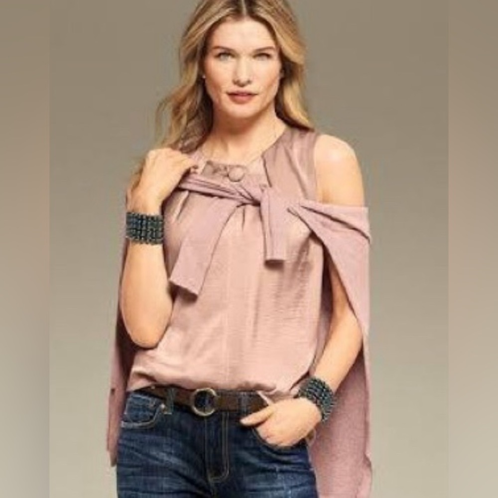 Cabi blush button up top #3603 size medium